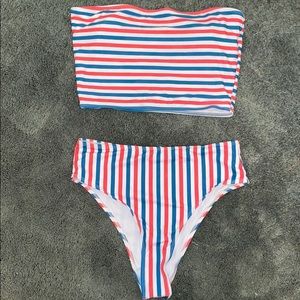 High waisted bathing suit